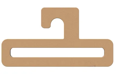 Appendino in carta antiscivolo- FSC, gancio per testa in carta di carta, appendiabiti in carta eco-friendly per abbigliamento Avorio Board Fbb Paper