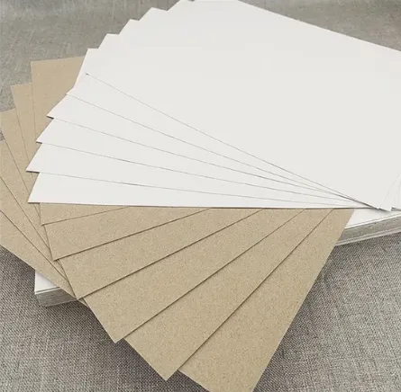 Scheda duplex bianca con posteriore grigio un lato rivestito